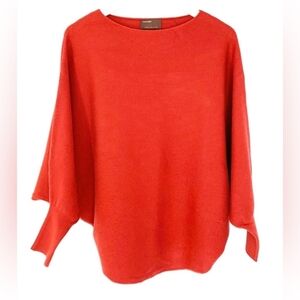 Kerisma Vibrant Red Women's Sweater Scandi Girl Dopamine Dressing